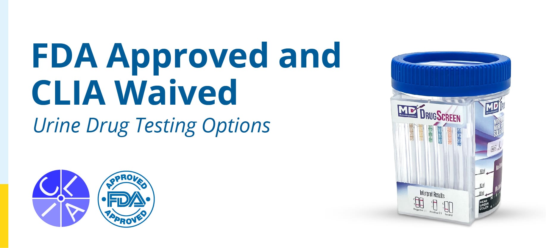 Urine drug test cup